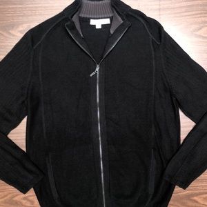 Calving Klein Full-Zip Sweater Size-Large